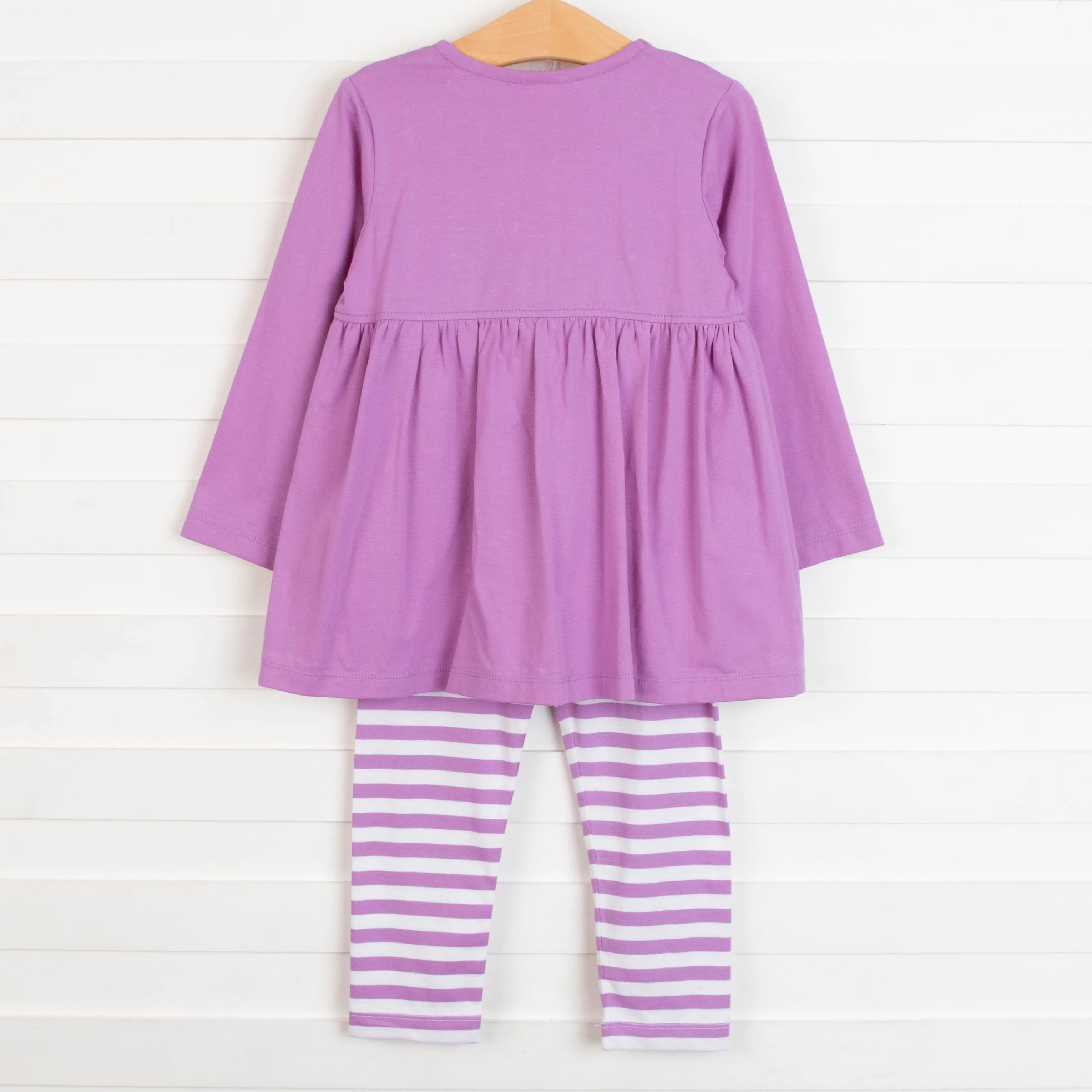 Carriage Cutie Applique Pant Set, Purple