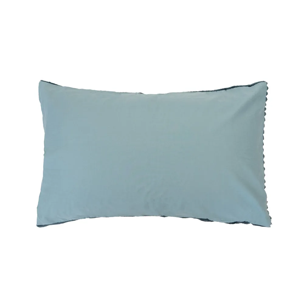 Channel Quilt Cover Set - Petrol