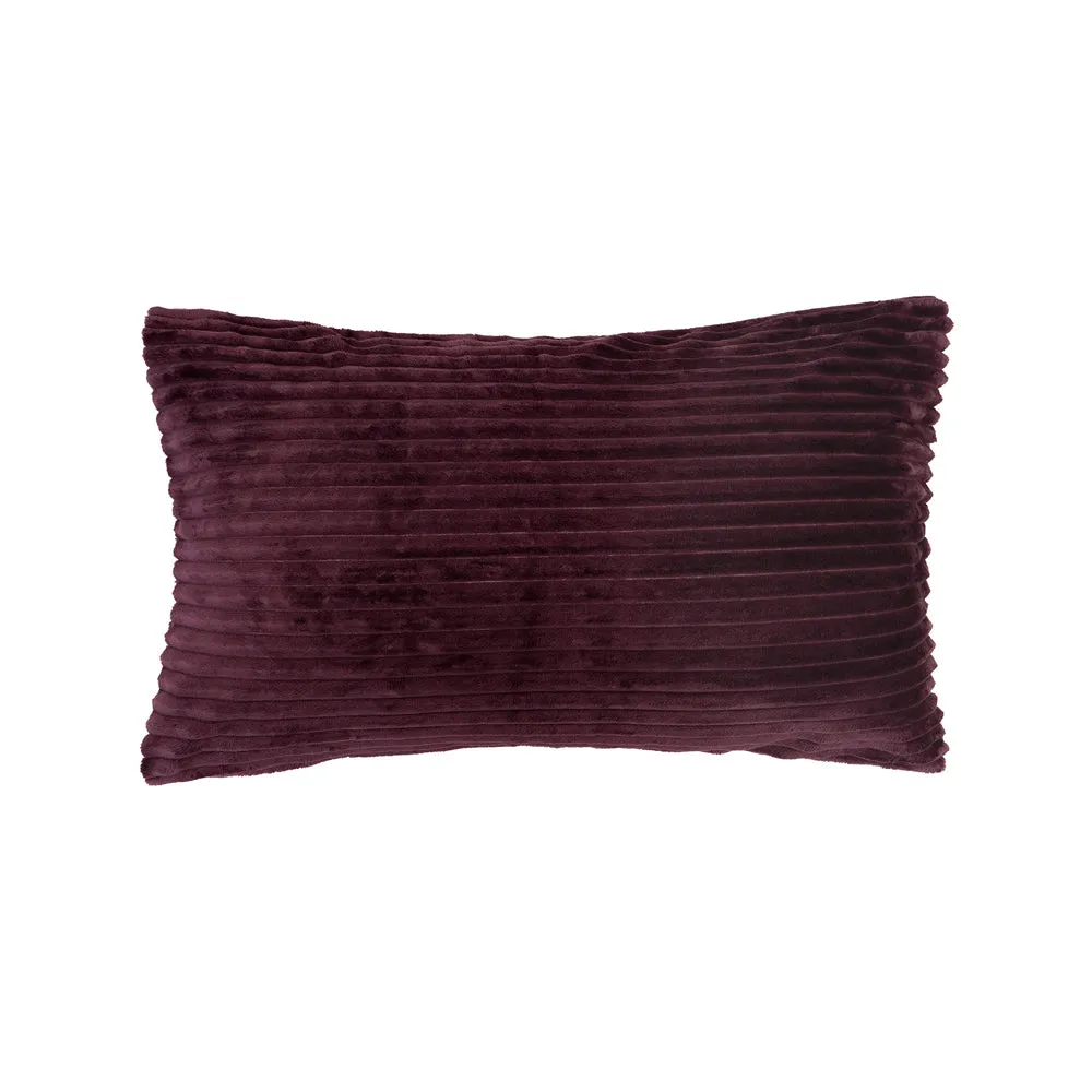 Channel Quilt Cover Set - Plum