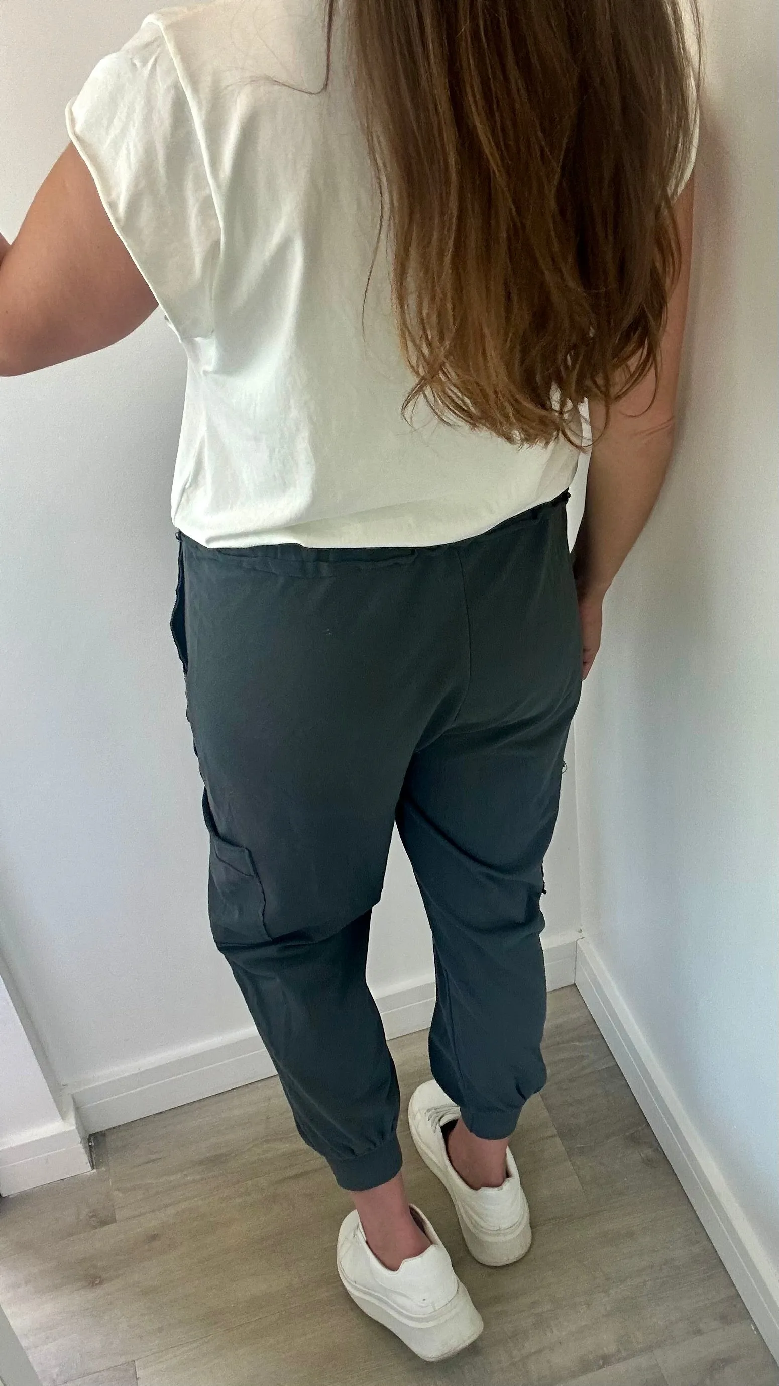CHARCOAL POCKET SWEAT PANTS