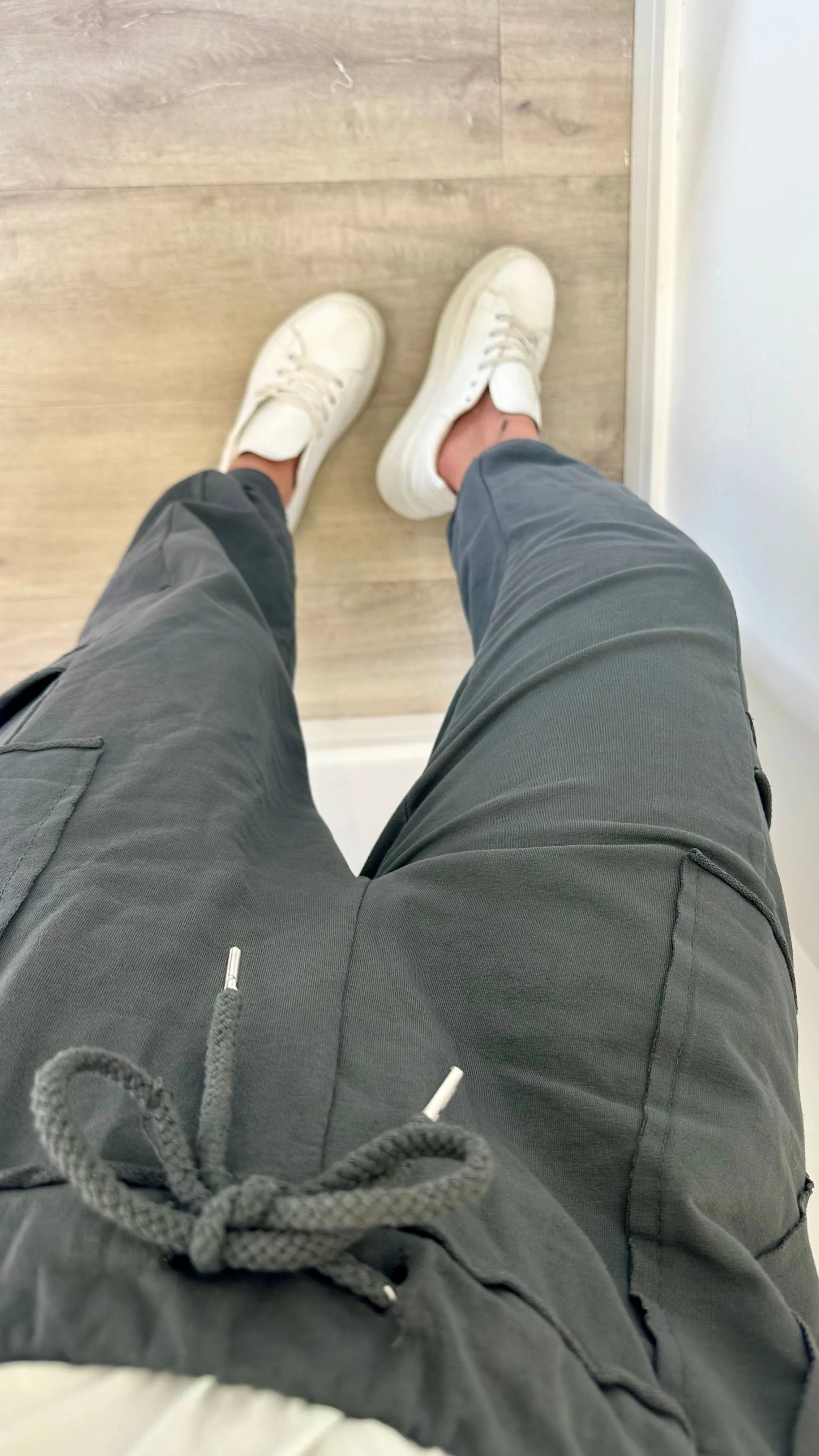 CHARCOAL POCKET SWEAT PANTS