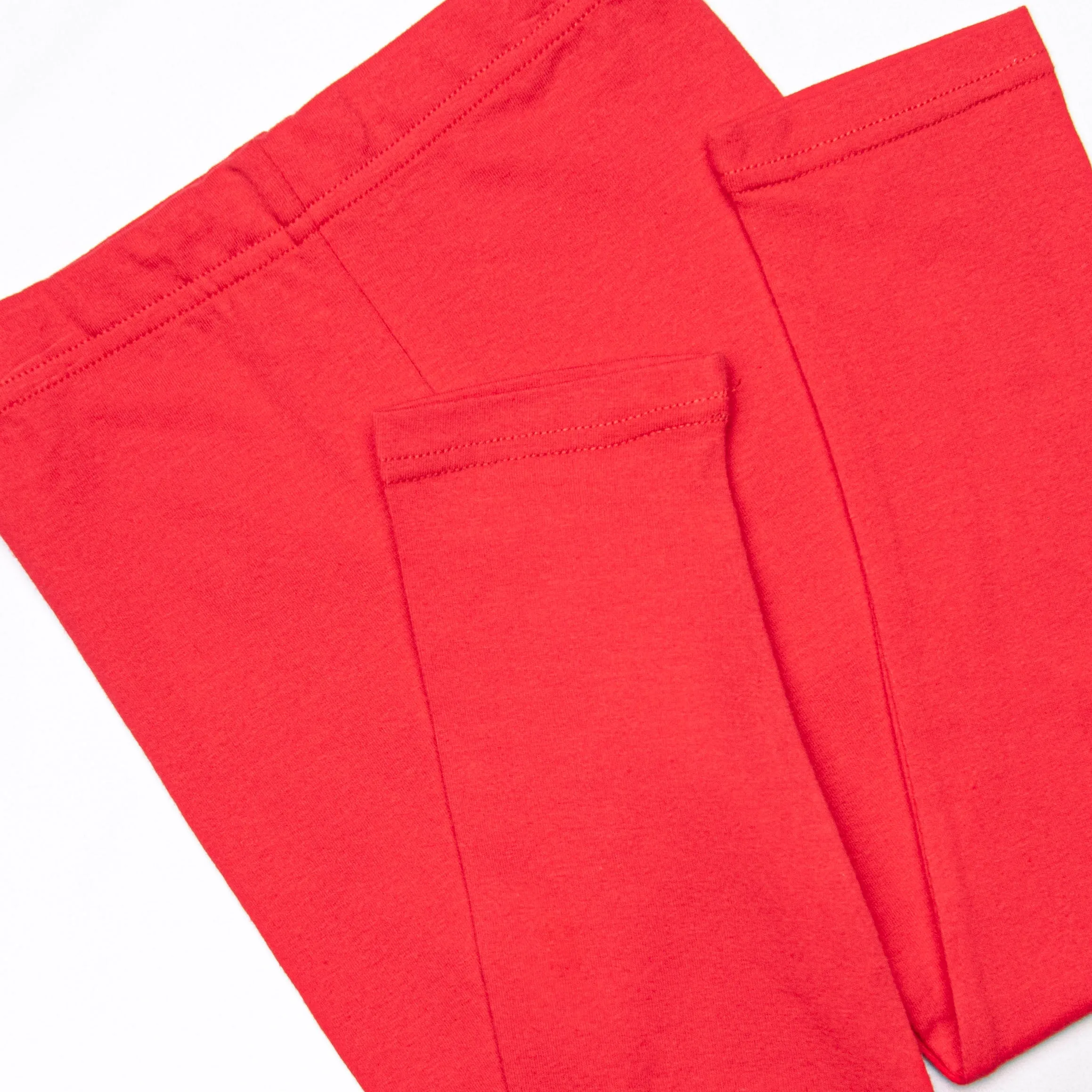 Checking It Twice Applique Legging Set, Red and Green