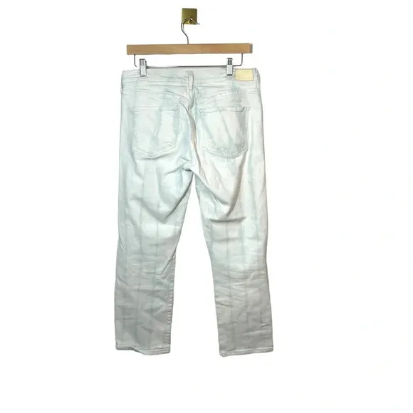 Citizens of Humanity Emerson Slim Boyfriend Tie Dye Jeans in White/Blue Size 28
