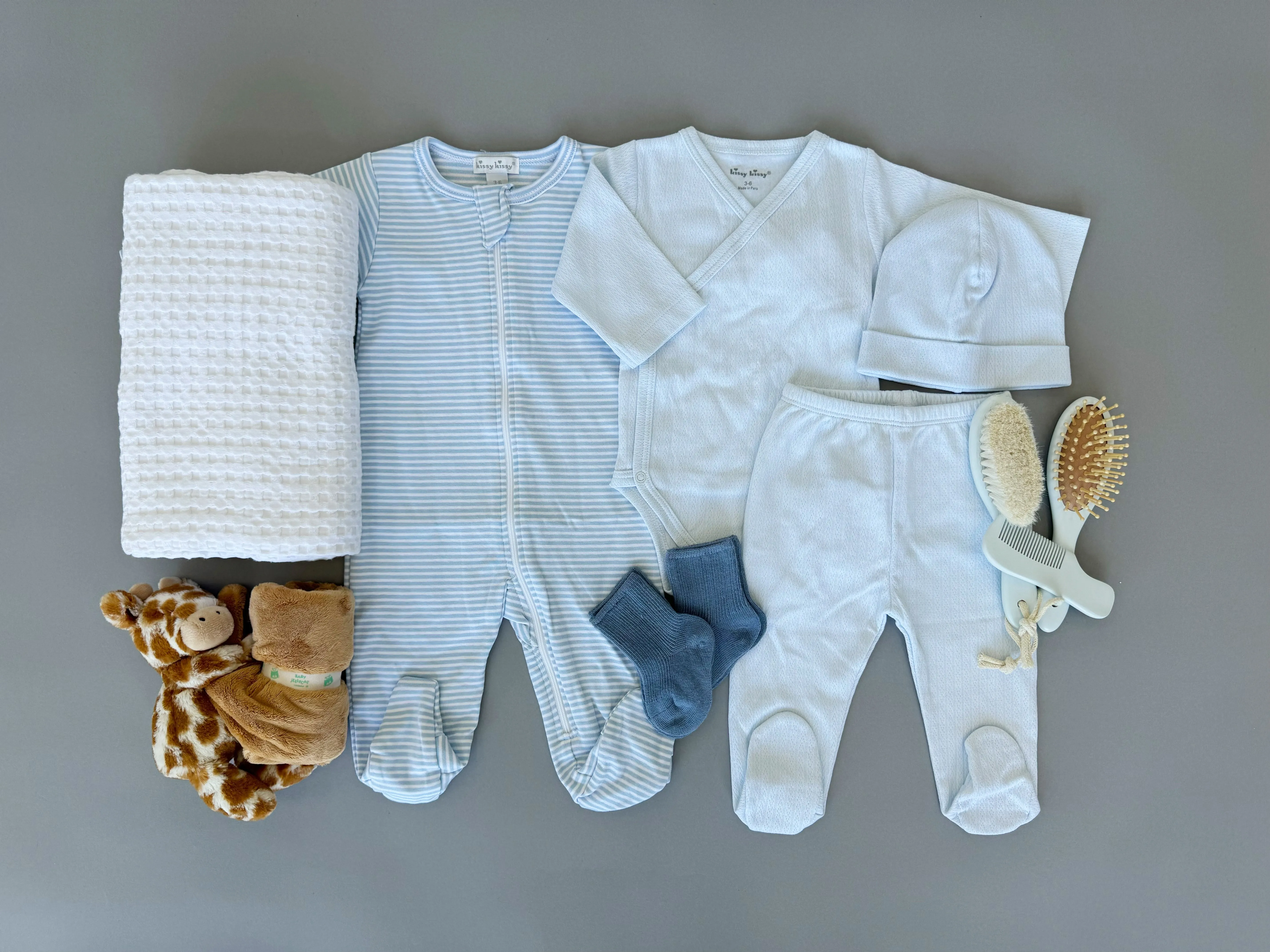 Classic Giraffe Lovey Gift Set | Boy
