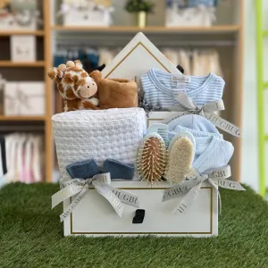 Classic Giraffe Lovey Gift Set | Boy