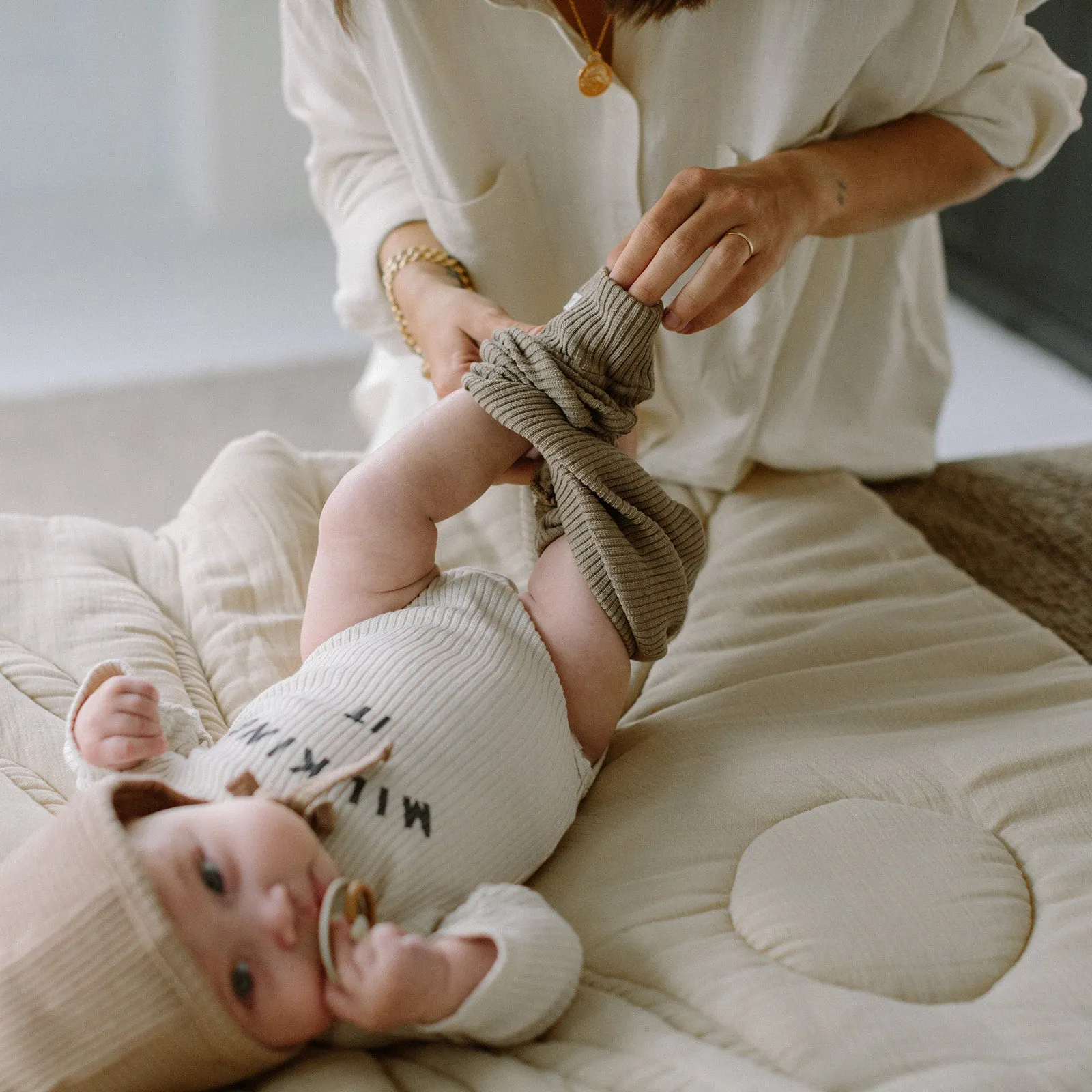 CLAUDE AND CO RIB CHOCOLATE LEGGINGS