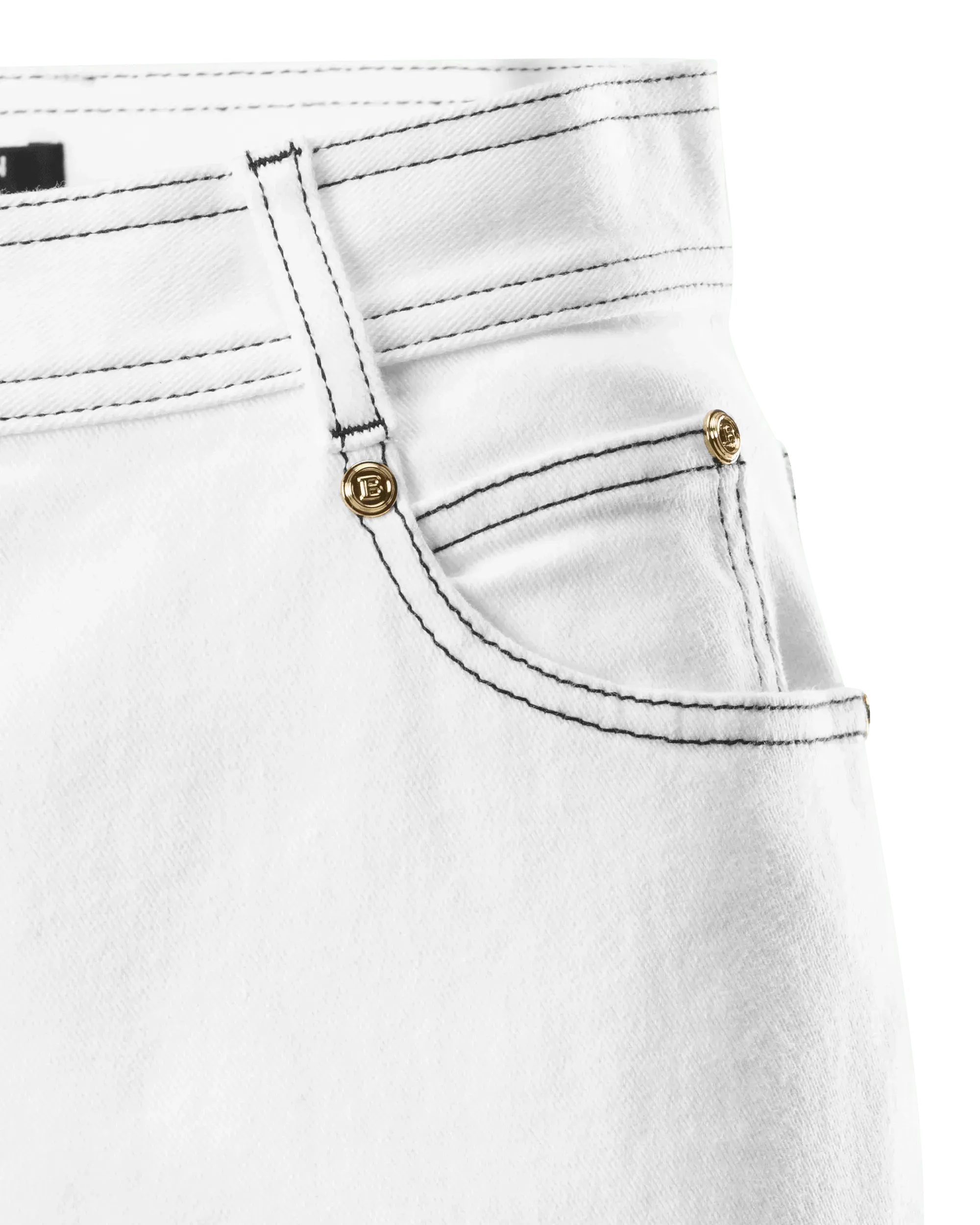 Contrasting Stitch Boyfriend Jeans