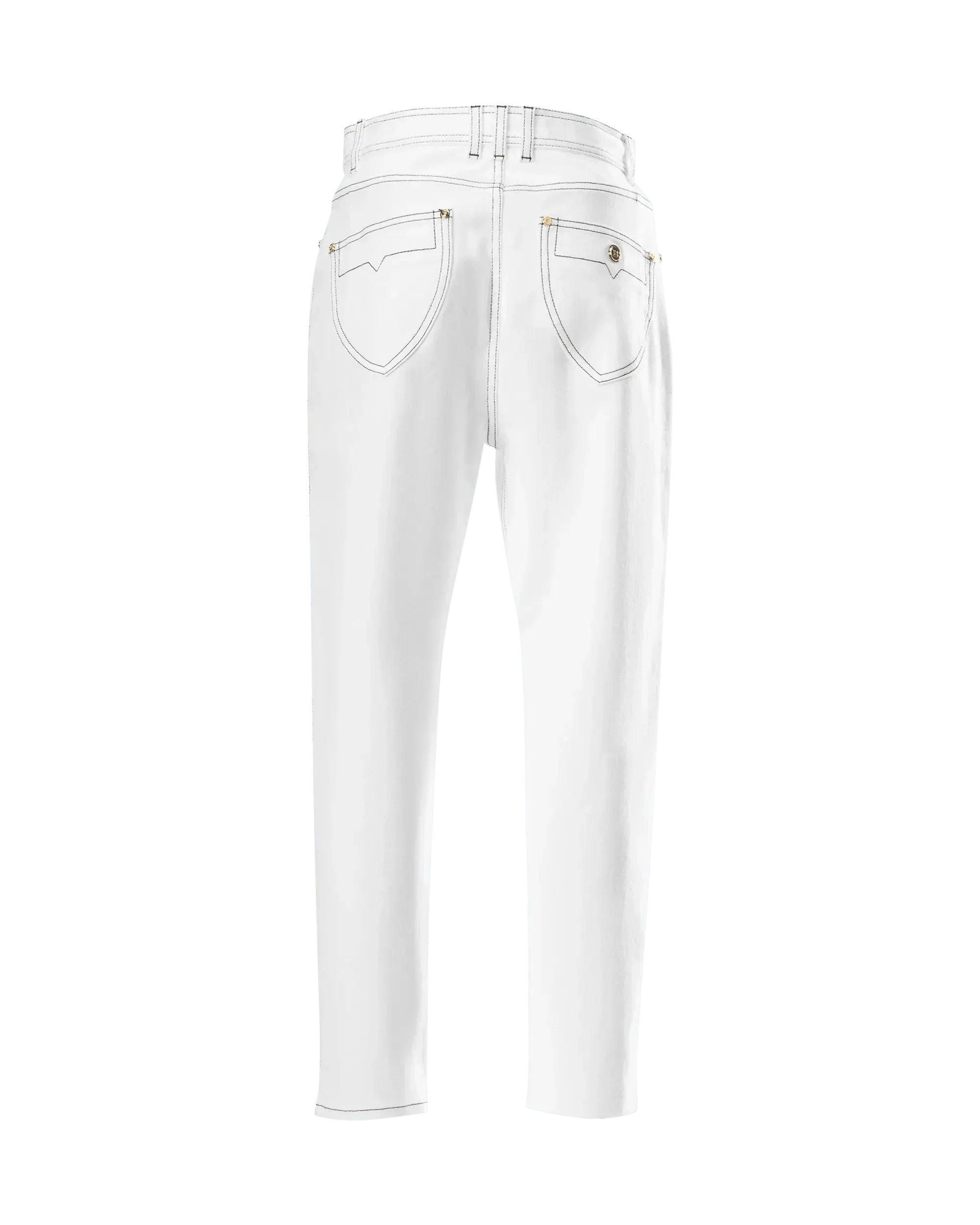 Contrasting Stitch Boyfriend Jeans
