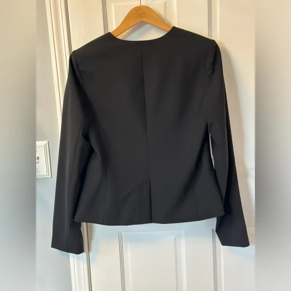 COPY - Theory Lindrayia black wool/blend blazer, black, size 10 in excellent co…