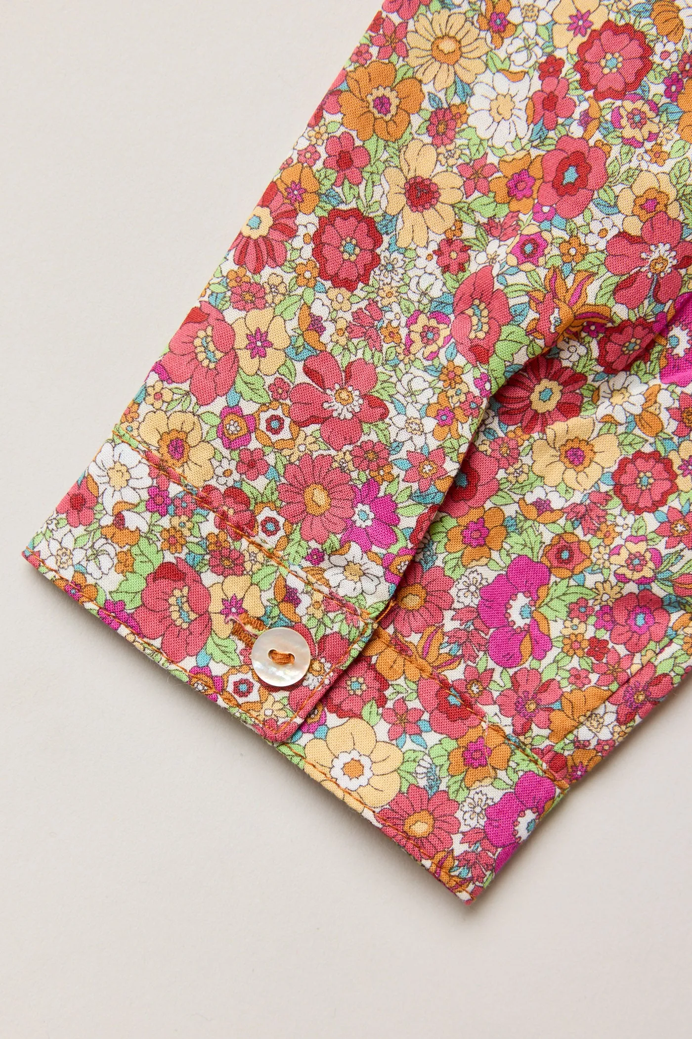 Cranberry Blouse Retro Florets