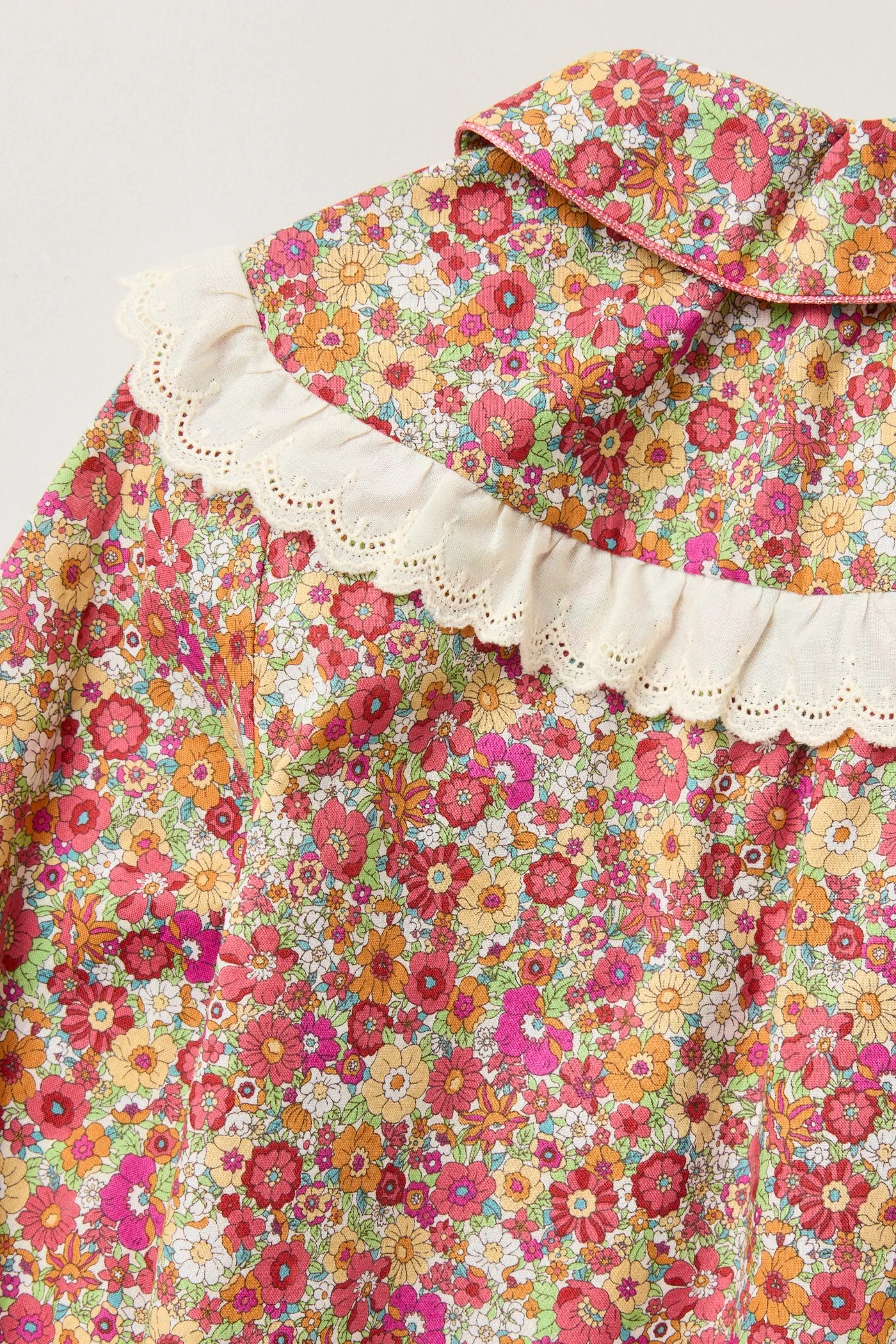 Cranberry Blouse Retro Florets