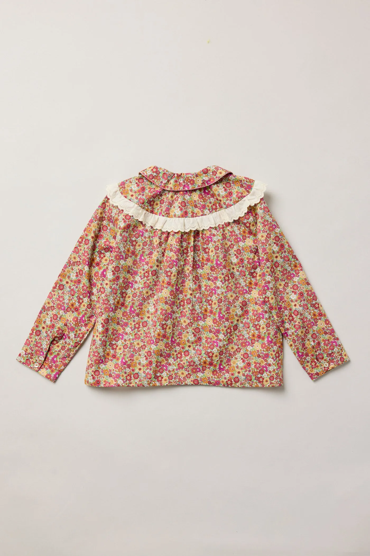 Cranberry Blouse Retro Florets