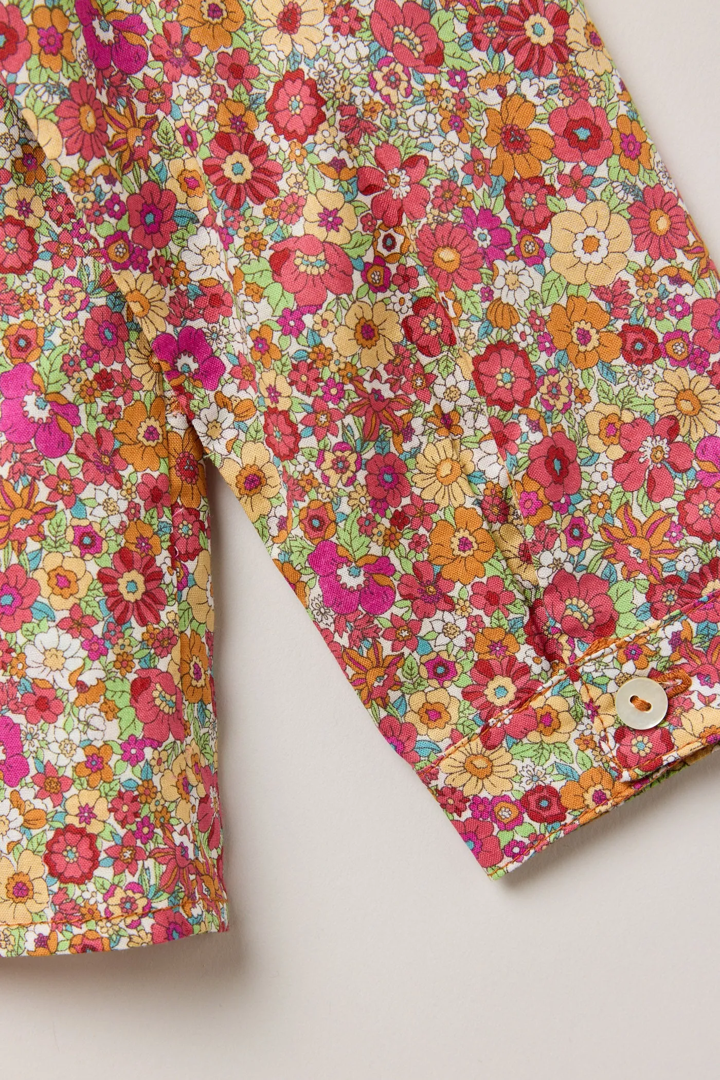Cranberry Blouse Retro Florets