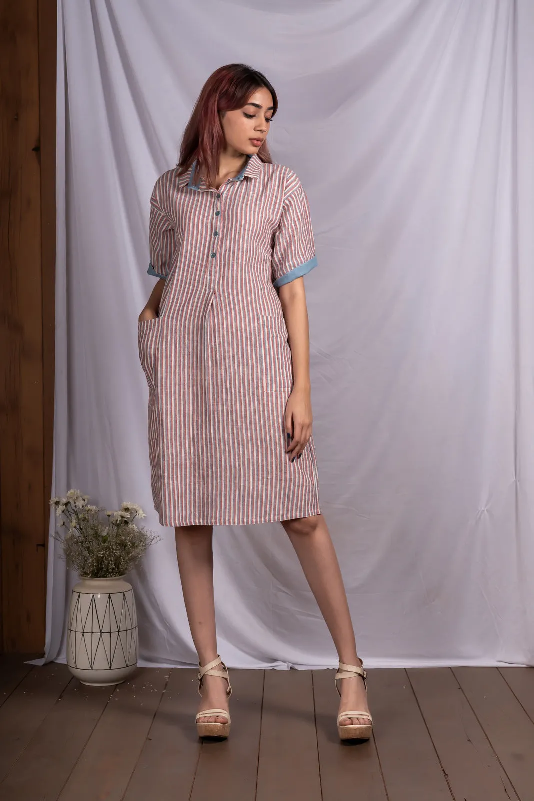 Crimson Sky Striped Tunic
