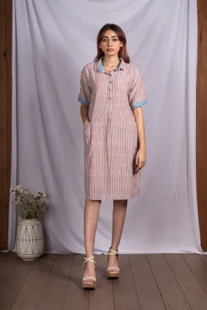 Crimson Sky Striped Tunic