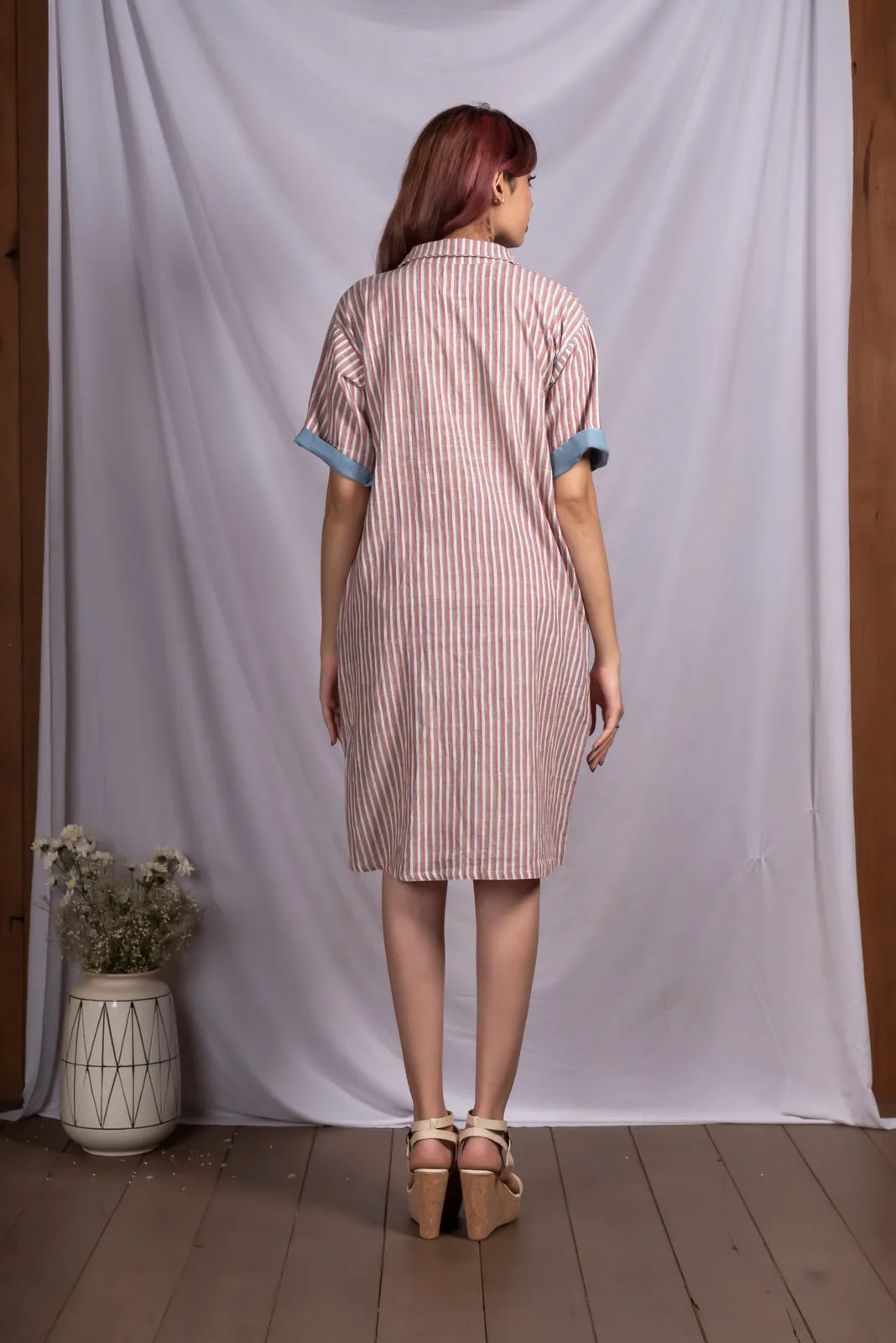 Crimson Sky Striped Tunic