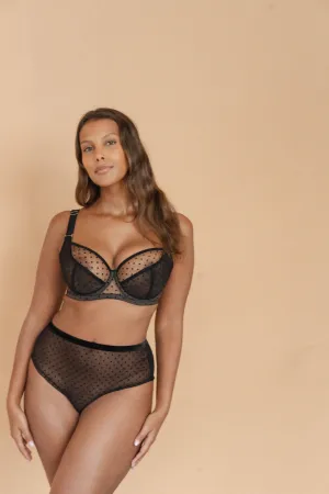 Cristina Dots black bra