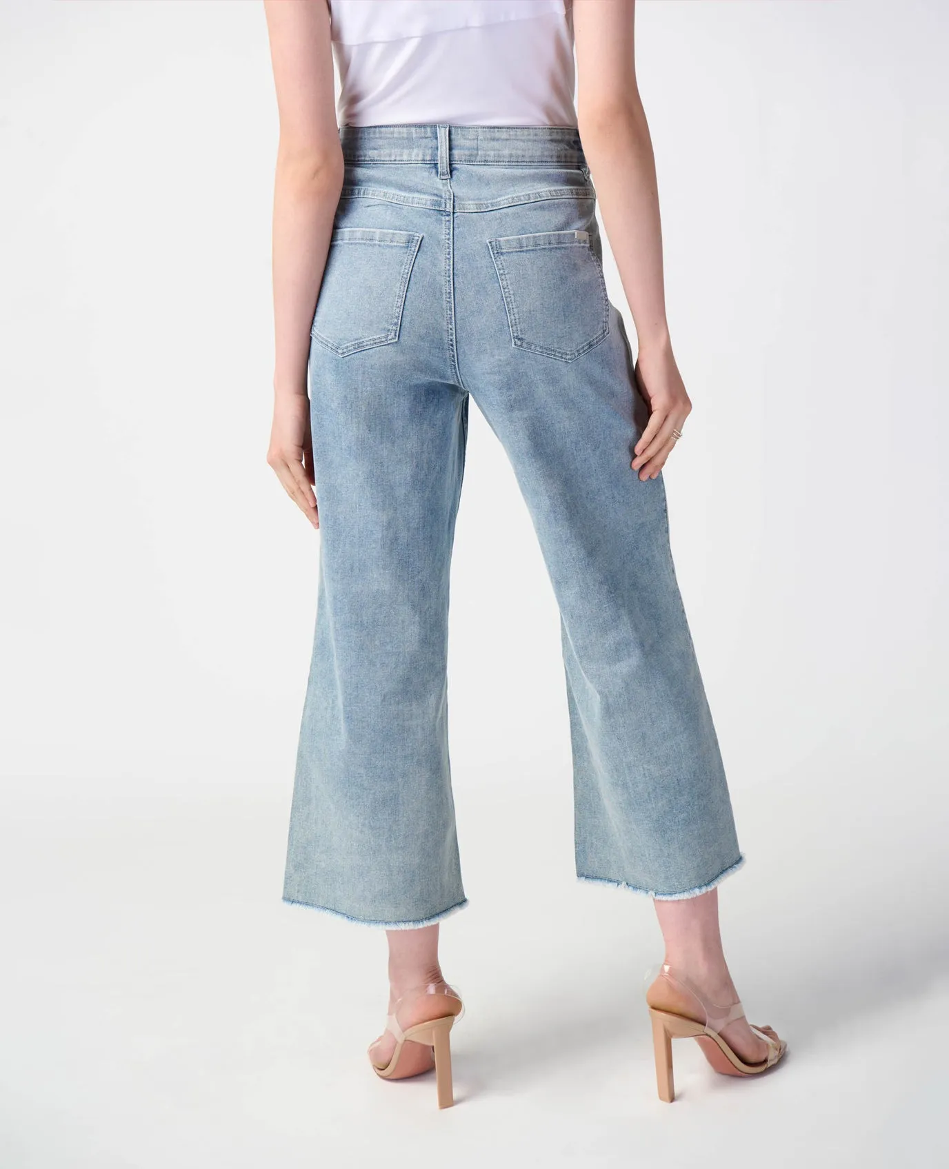 CULOTTE JEAN WITH EMBELLISHED SEAM