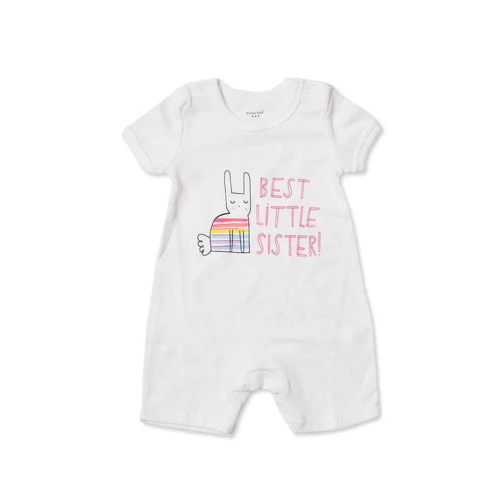 Cute Printed Cotton Short-Sleeved Baby Crawl
