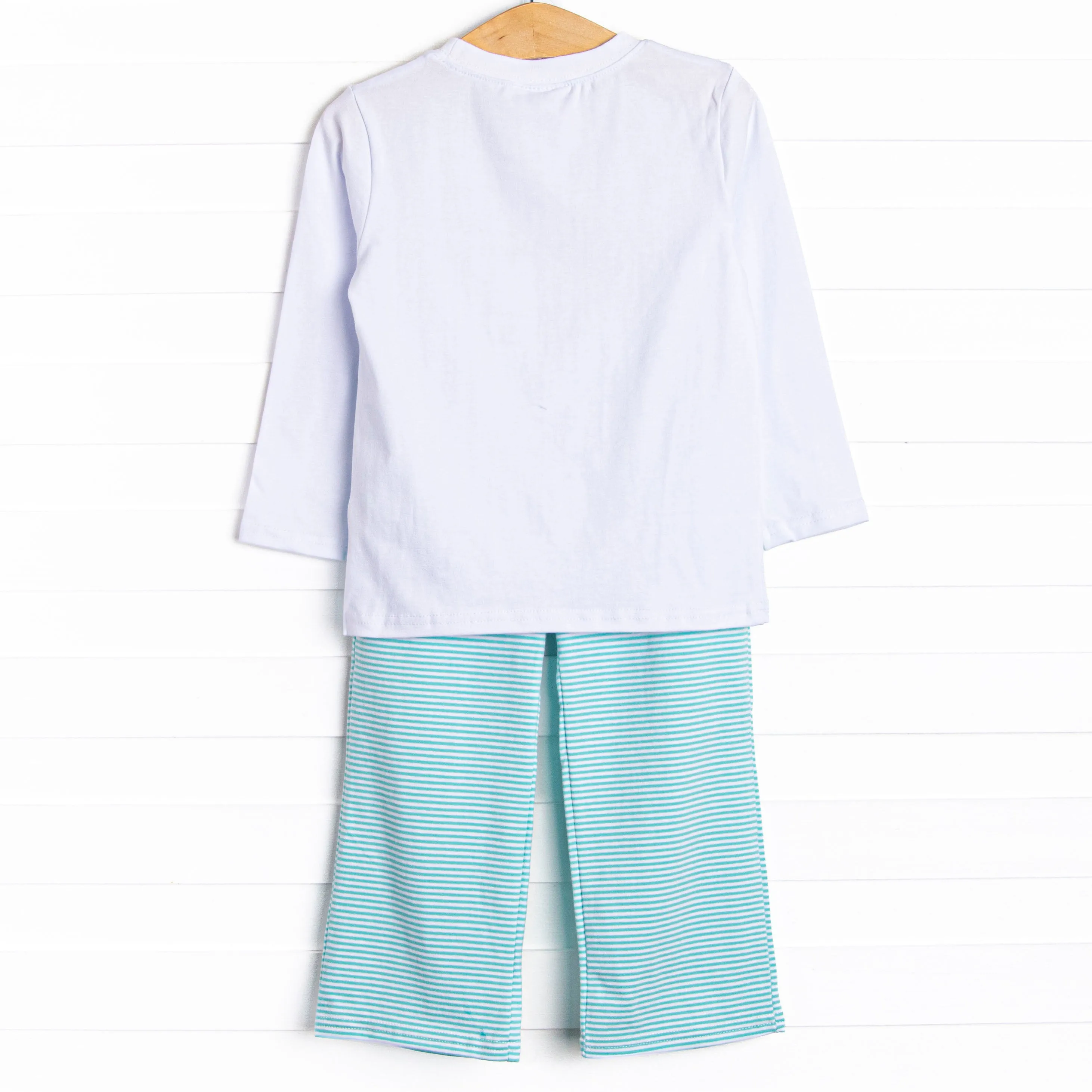 Day at the Museum Applique Pant Set, Green