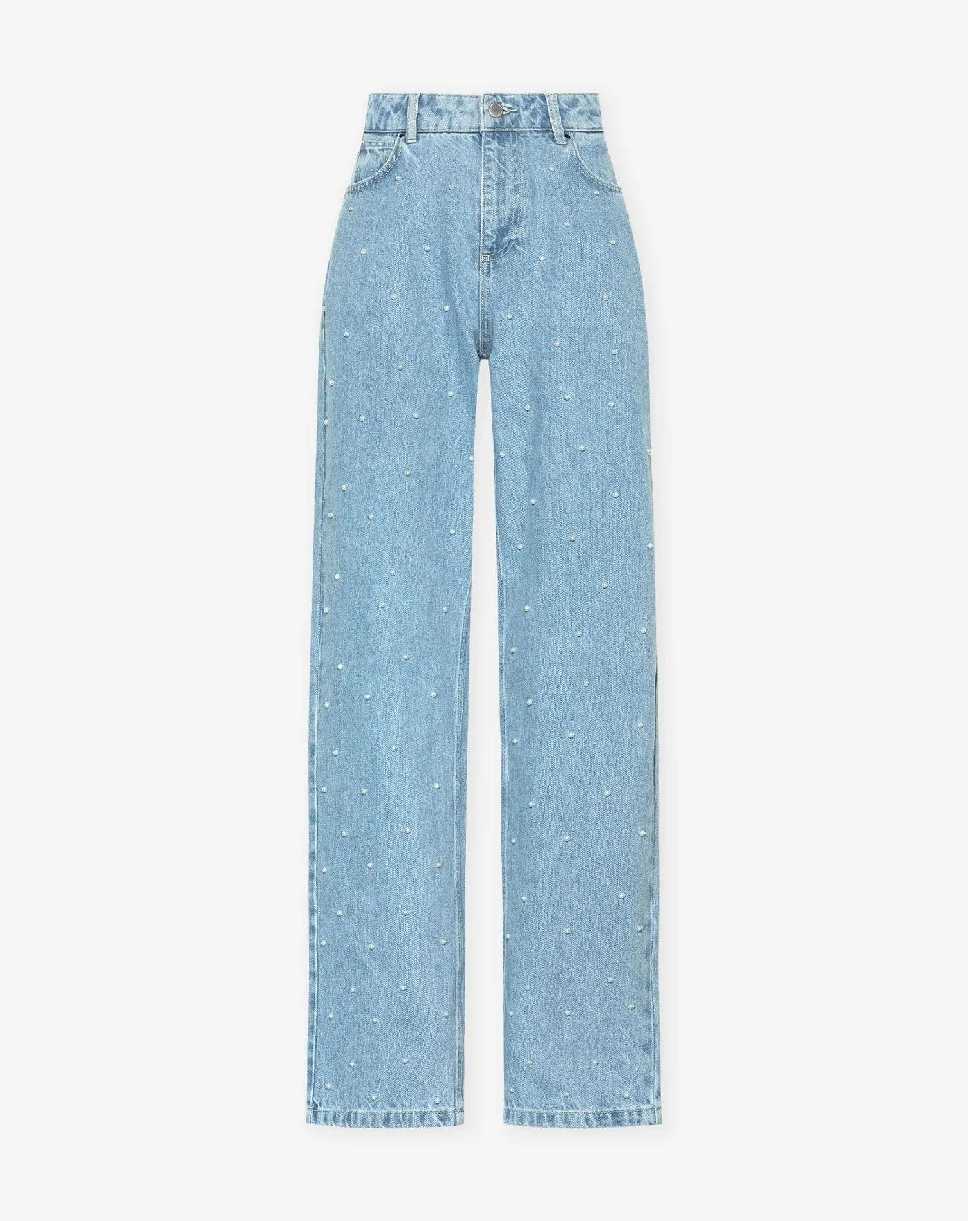 Denim Lira™ | Women's Straight-Leg Jeans | Regular Waist, Embellished Stripe Detail, Classic Fit