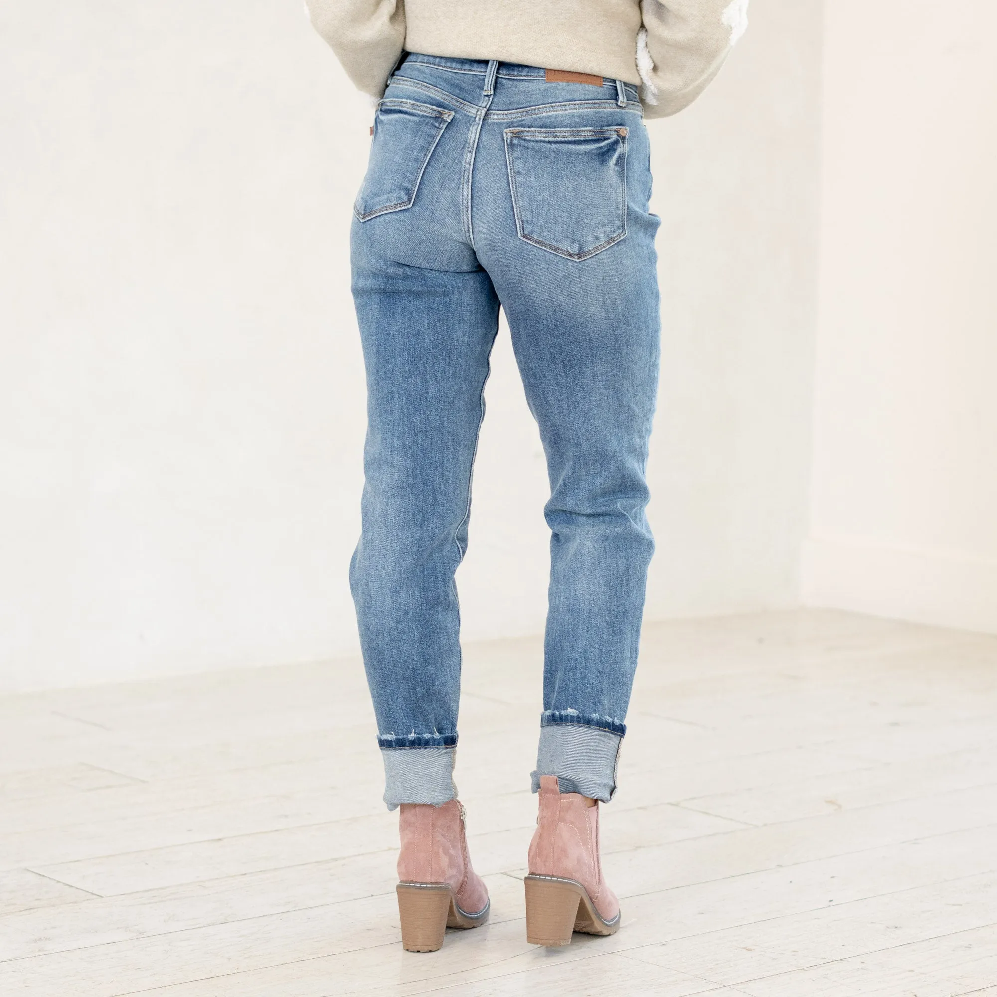 Desert Dusk Mid Rise Vintage Wash Boyfriend Regular & Plus Sizes