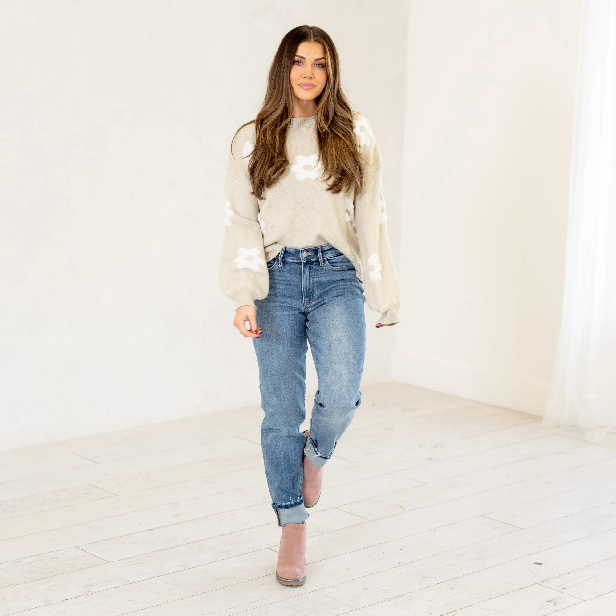Desert Dusk Mid Rise Vintage Wash Boyfriend Regular & Plus Sizes