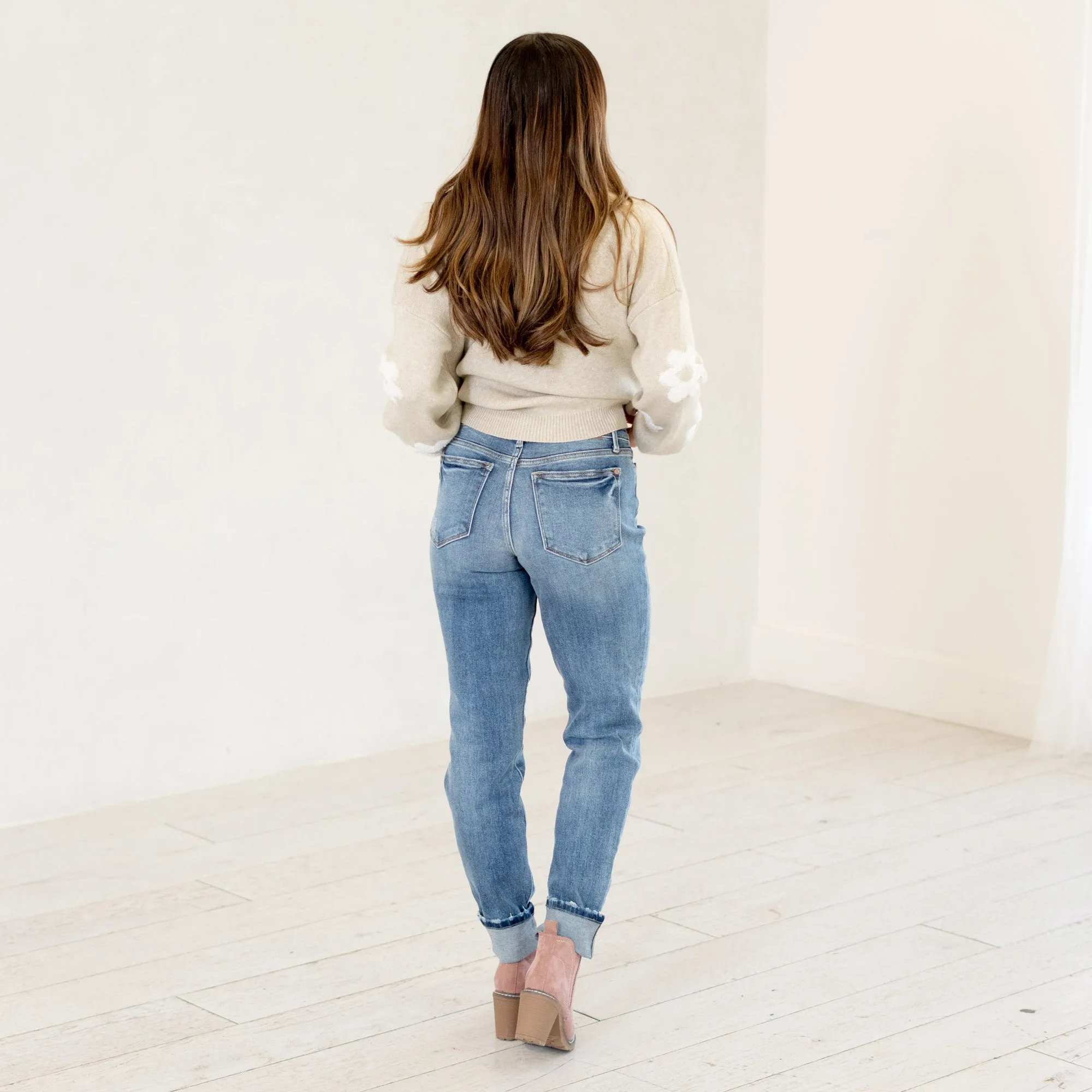 Desert Dusk Mid Rise Vintage Wash Boyfriend Regular & Plus Sizes