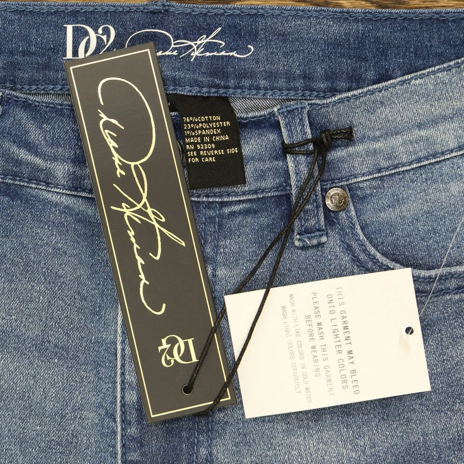DG2 by Diane Gilman Women's Studded Side Gusset Cropped Skinny Jeans