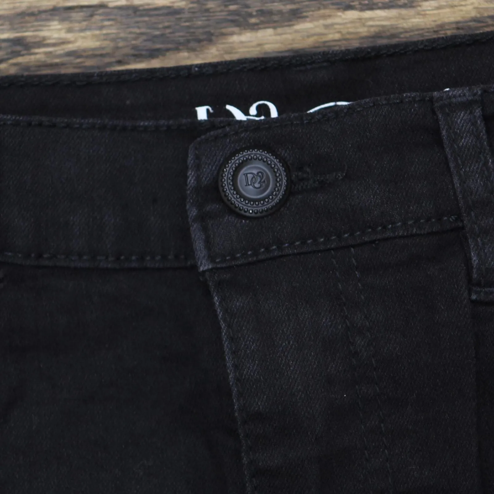 Dg2 Womens Classic Stretch Embellished Destructed Skinny Jean 703313 Black 10P