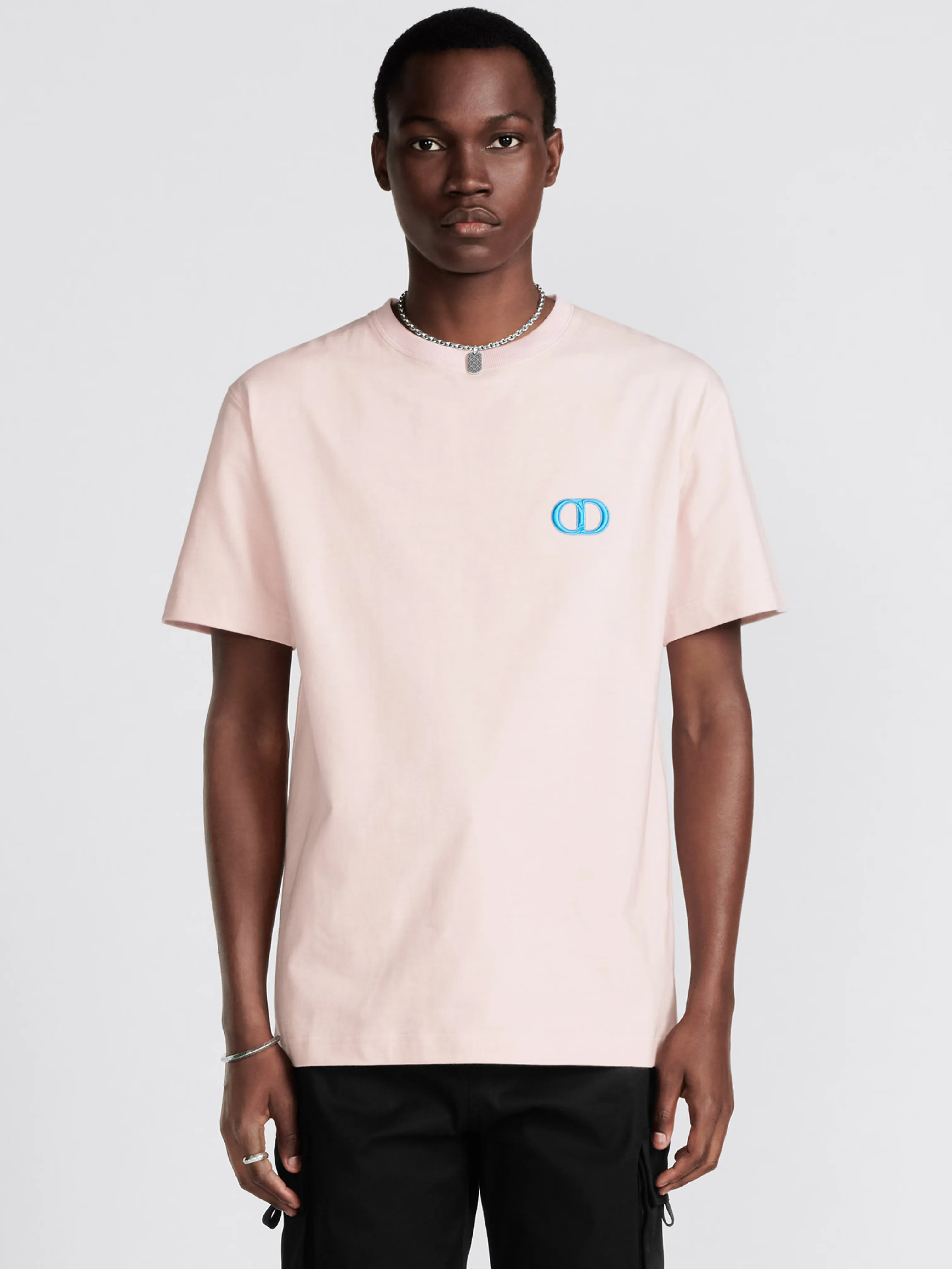 DIOR CD ICON RELAXED FIT TEE PINK