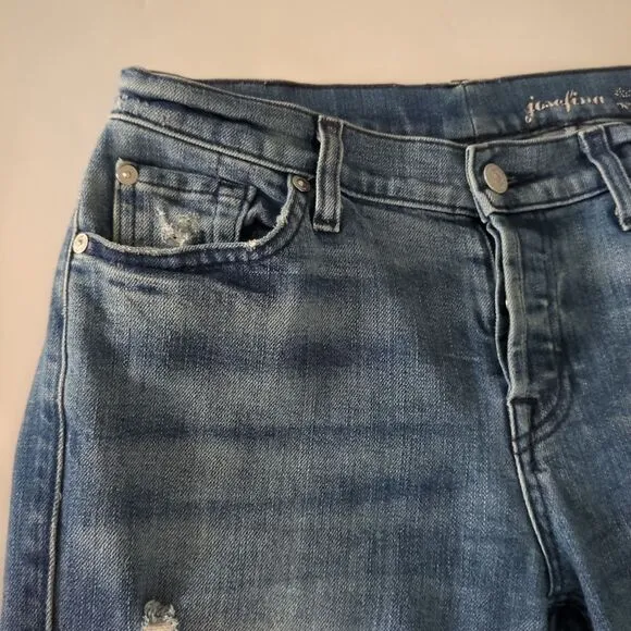 Distressed Boyfriend Jeans 7 For All Mankind Size 26