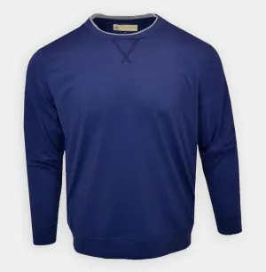 Donald Ross Mens Classic Fit Super Golf Performance Fleece Pullover  - NAVY