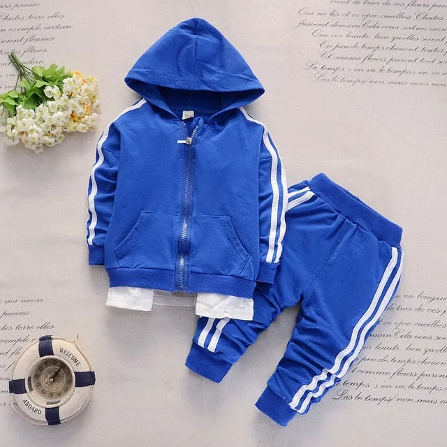 Double Striped Tracksuit Sets