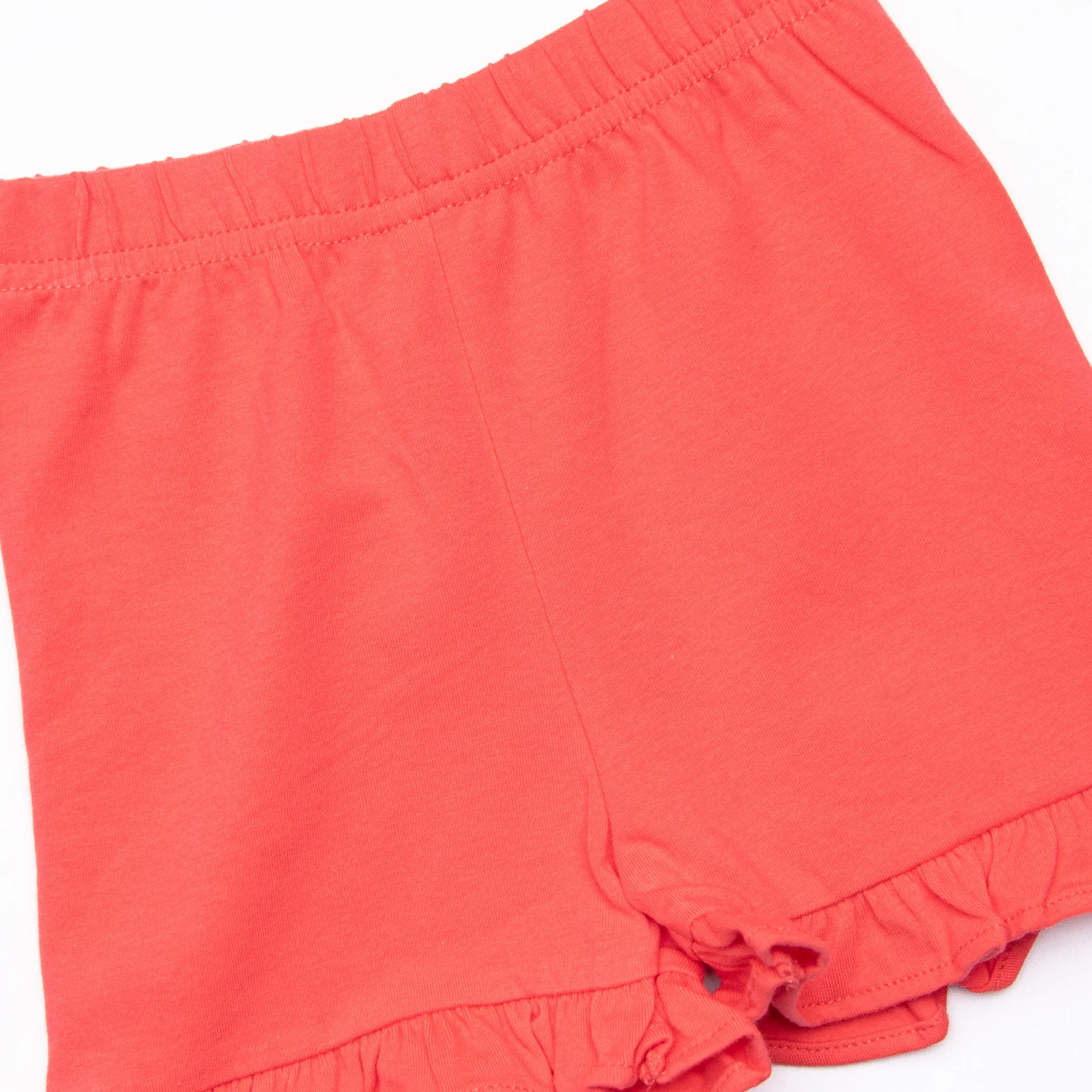 Dragonfly Days Applique Ruffle Short Set, Red