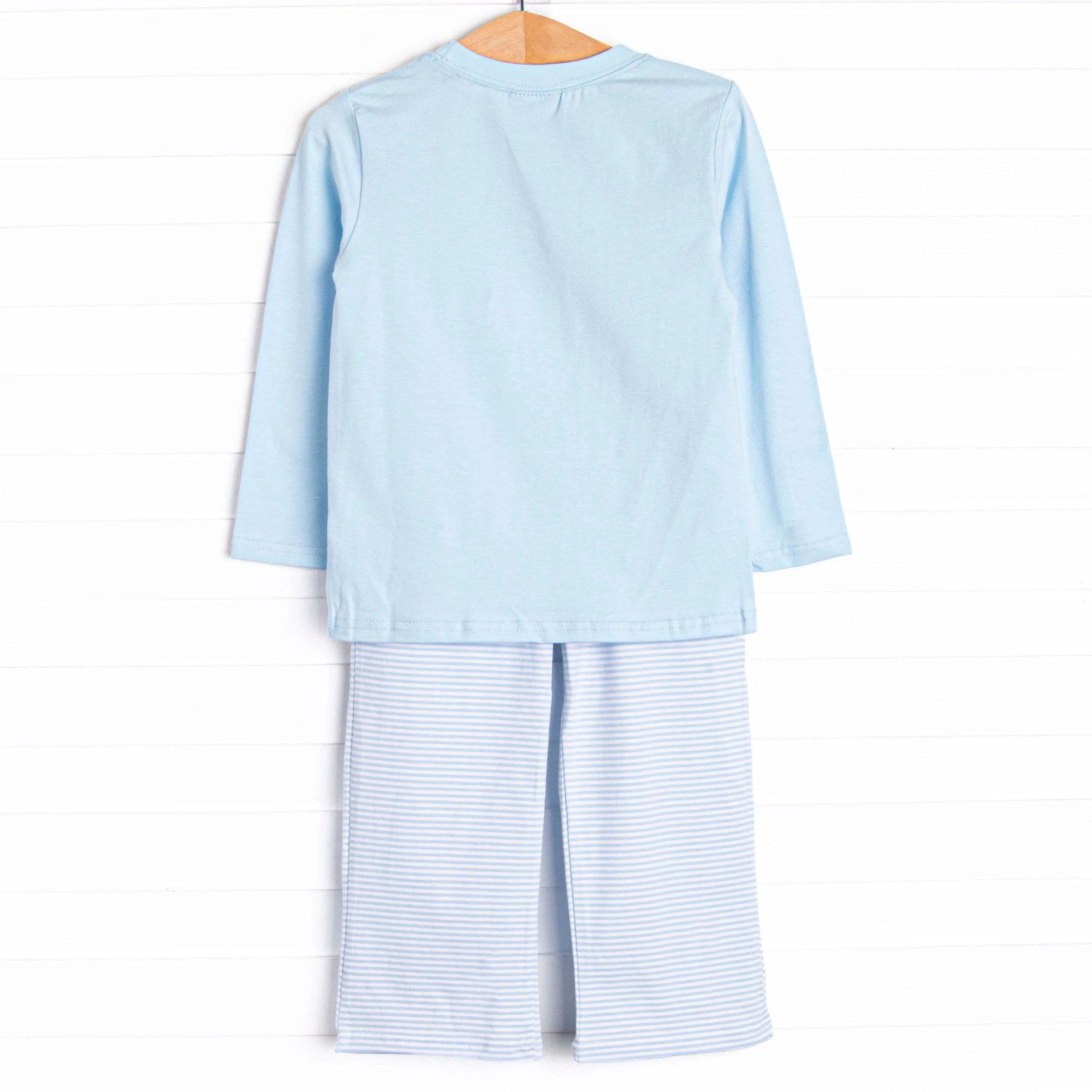 Drive Time Applique Pant Set, Blue
