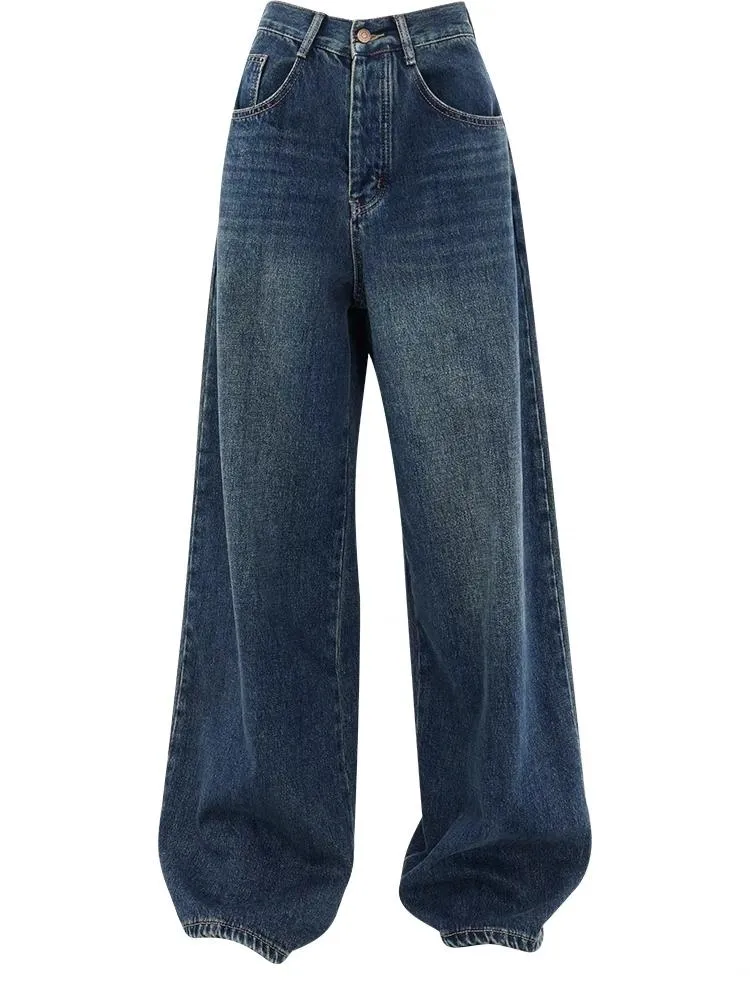 Dunkle Vintage Baggy Boyfriend Jeans