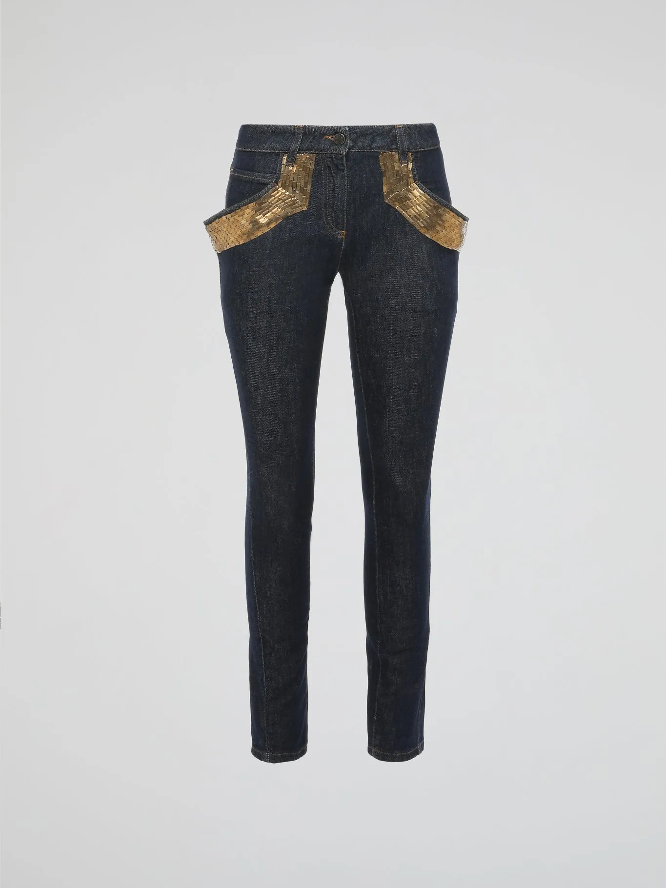 Embellished Fitted Jeans