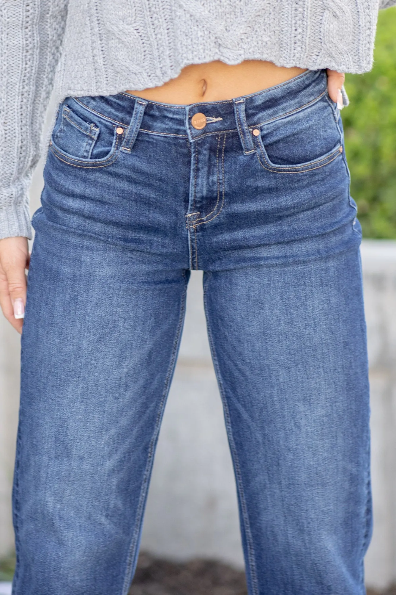 Ember High Rise Crop Boyfriend Regular & Plus Sizes