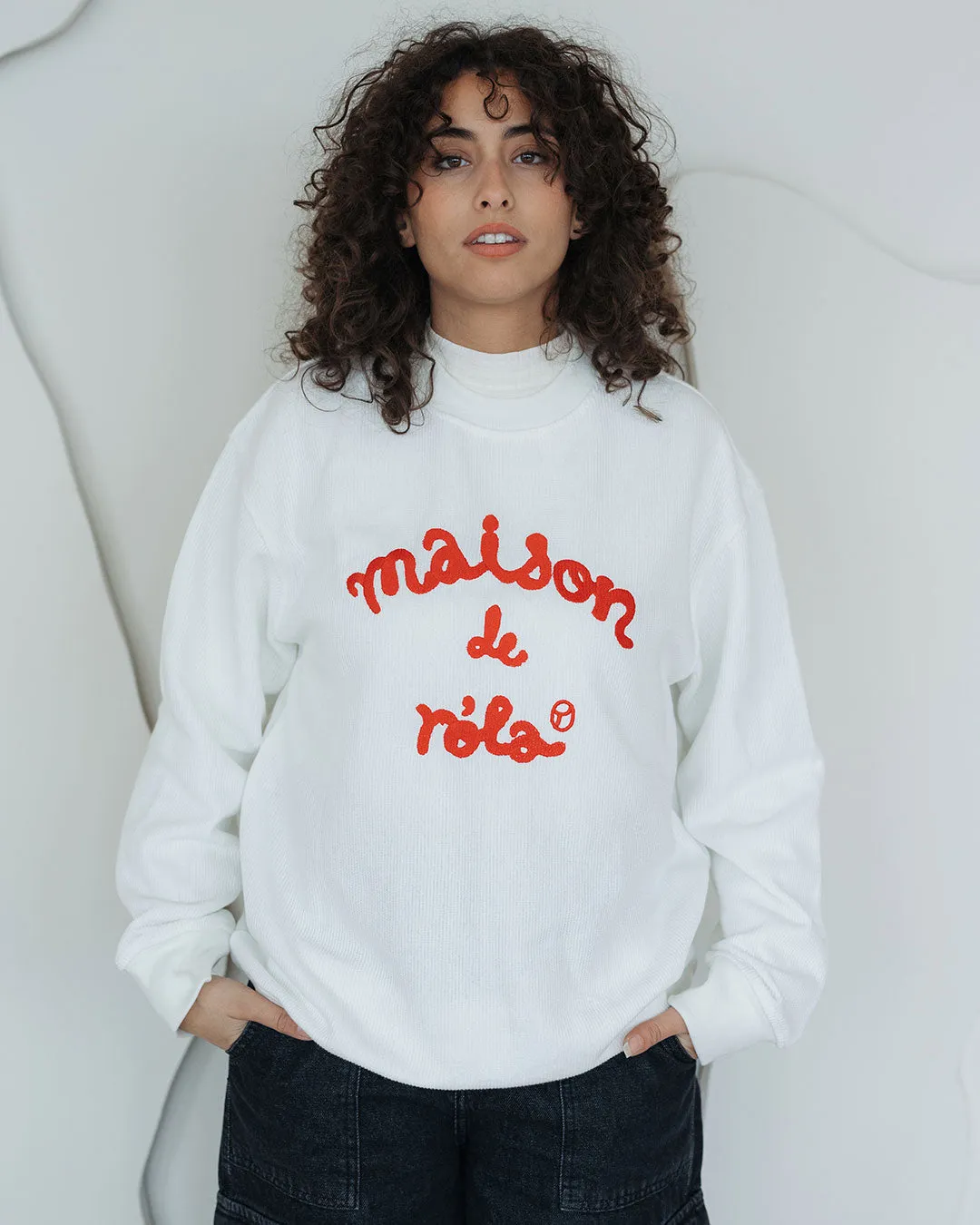 Embroidered Jacquard Sweater