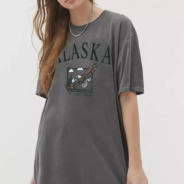 Fashion women's cotton Stand collar half zipper letter printing long sleeve sweatshirts Vintage Grey casual loose sweatshirt