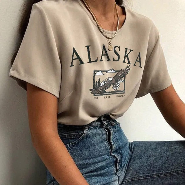 Fashion women's cotton Stand collar half zipper letter printing long sleeve sweatshirts Vintage Grey casual loose sweatshirt