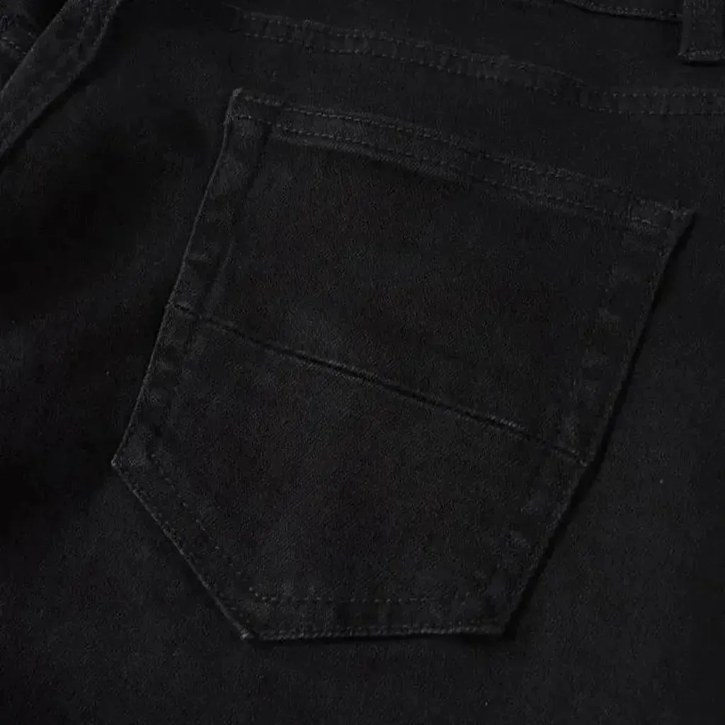 Frayed y2k jeans
 for men