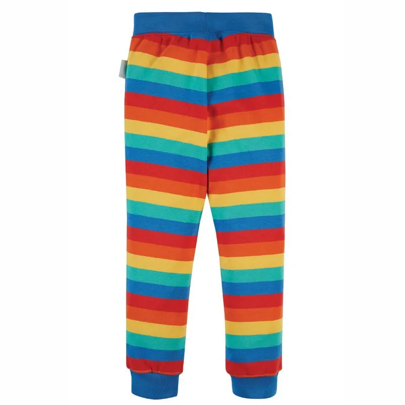 Frugi Favourite Cuffed Leggings - Rainbow Stripe