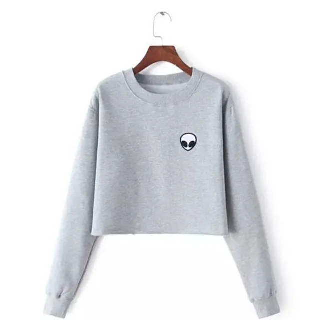 Gabby Alien Shortie Sweatshirt