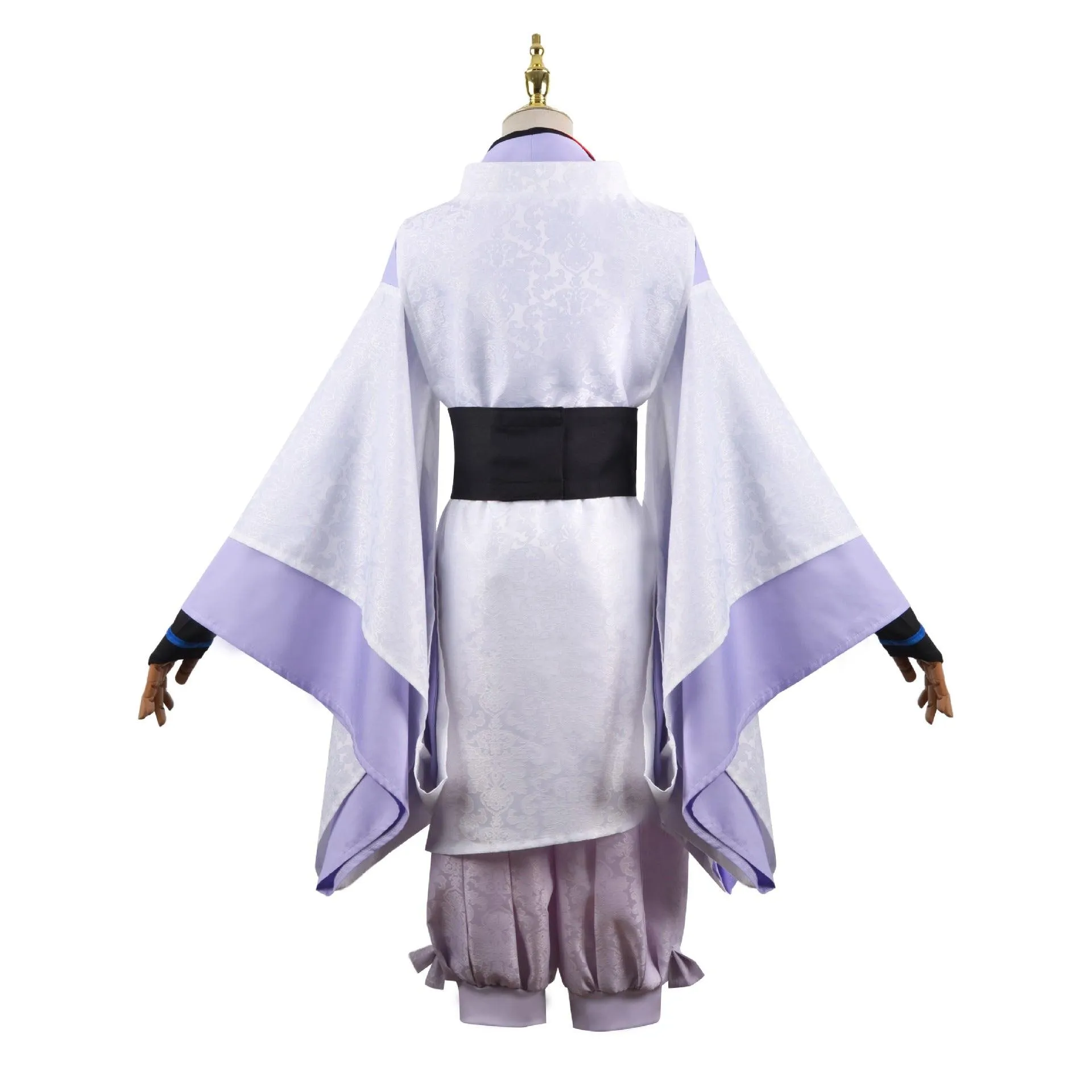 Genshin Impact The Wanderer Young Scaramouche Balladeer Cosplay Costume Kimono Top and Cape with Pants