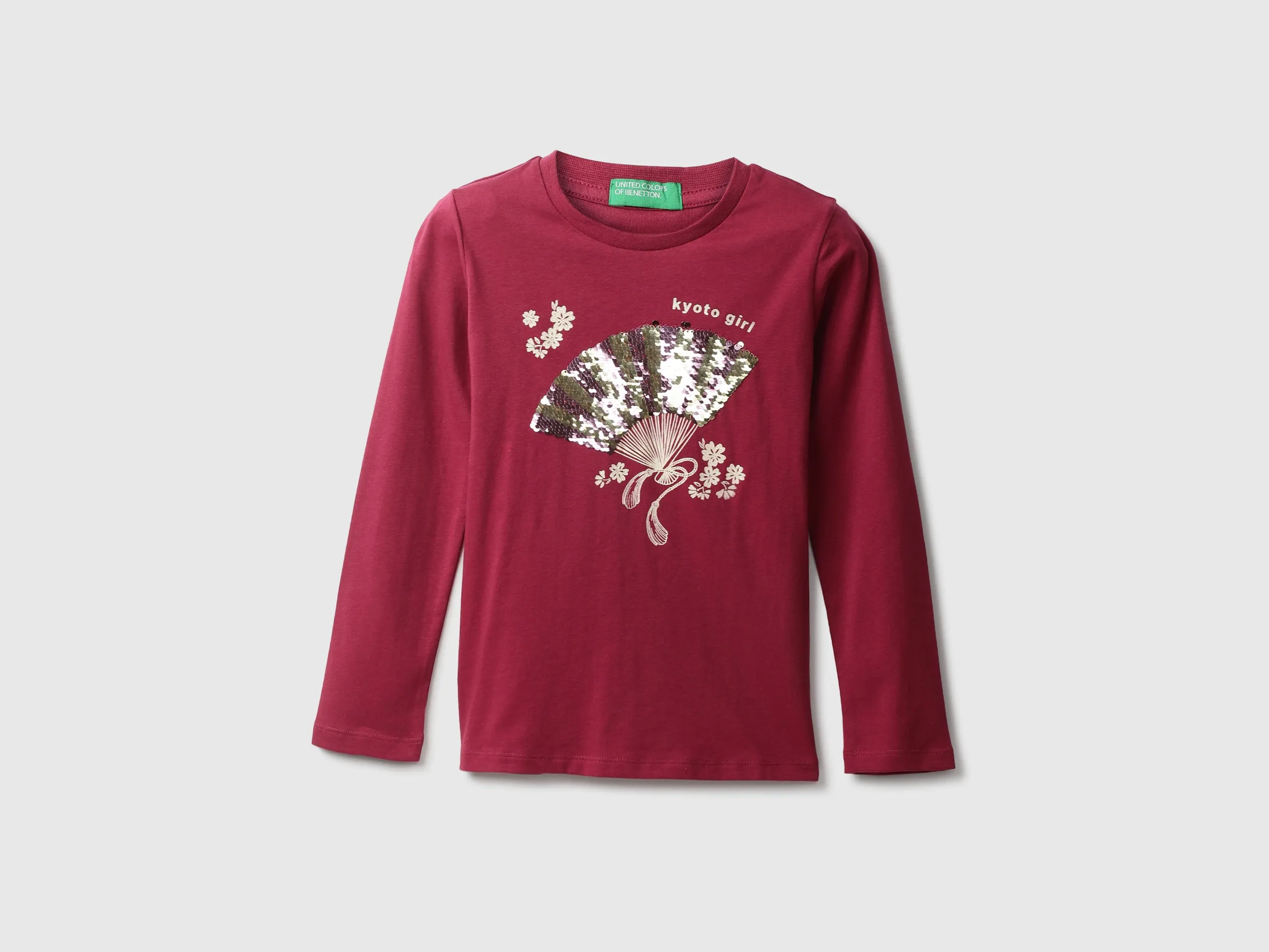 Girls Embellished Round Neck Top