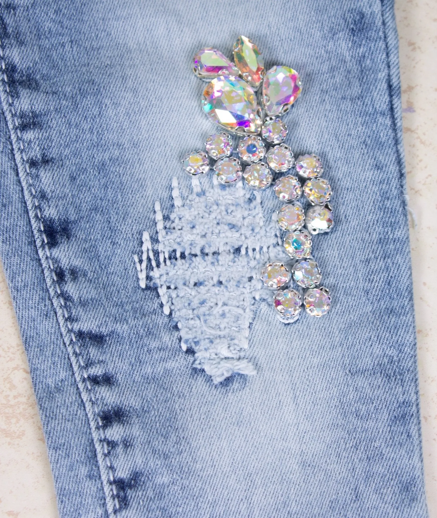 Girls' Jeans with Rhinestones
