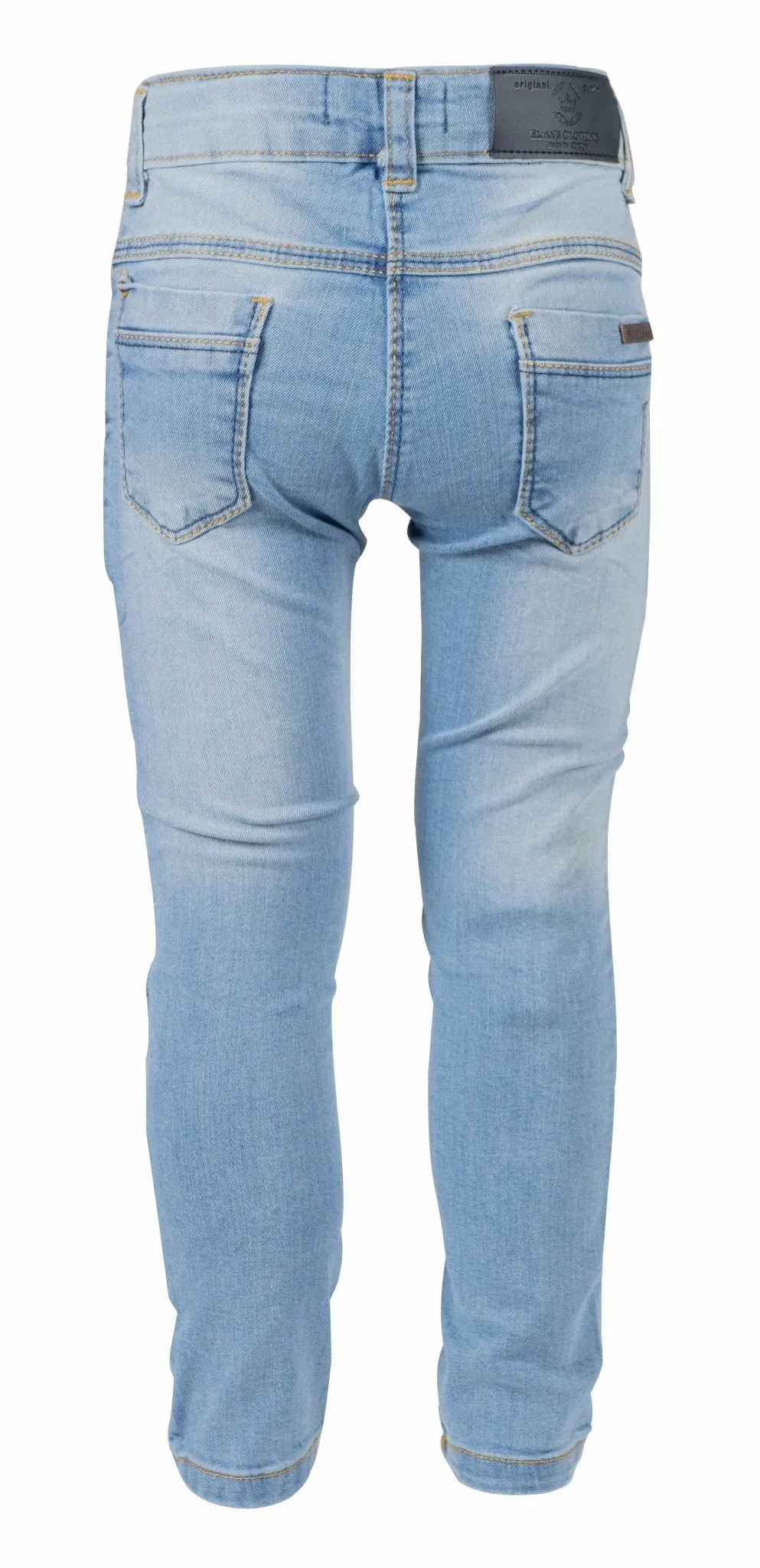 Girls' White Flower Jeans