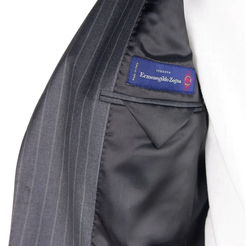 Gray Wool Men Suit